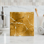 Jewel Tones Marble Abstract Golden Amber D1288 Fliese<br><div class="desc">This striking ceramic tile features an elegant marble design in deep golden amber accented with crisp white veining and subtle gradient shading. The luxurious dark jewel tones and dappled stone texture bring depth and sophistication to any space. Ideal for backsplash installations, bathrooms, or feature walls. Search ID1288 to see additional...</div>