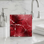 Jewel Tones Marble Abstract Ruby Red D1288 Fliese<br><div class="desc">This striking ceramic tile features an elegant marble design in deep ruby red accented with crisp white veining and subtle gradient shading. The luxurious dark jewel tones and dappled stone texture bring depth and sophistication to any space. Ideal for backsplash installations, bathrooms, or feature walls. Search ID1288 to see additional...</div>