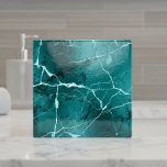 Jewel Tones Marble Abstract Tourmaline Teal D1288 Fliese<br><div class="desc">This striking ceramic tile features an elegant marble design in deep tourmaline teal accented with crisp white veining and subtle gradient shading. The luxurious dark jewel tones and dappled stone texture bring depth and sophistication to any space. Ideal for backsplash installations, bathrooms, or feature walls. Search ID1288 to see additional...</div>