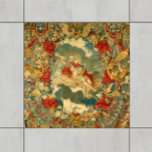Jewel Tones (Vintage Tapestylemuster) Fliese<br><div class="desc">Fügen Sie Ihrem gefliesten Raum einen eleganten und einzigartigen Brennpunkt hinzu, mit diesen Vintagen Tapisserien-Keramik-Fliesen. Die Schmucktöne von Waldgrün, Gold, aquamarin Blau und Dunkelkorallen werden viele Zuhause-Dekor-Farbschemata und Stile ergänzen. Das antike Design besticht durch eine zentrale allegorische Figur, umgeben von üppigen botanischen Gärten und blumigen Wirbel. Diese schönen und auffälligen...</div>