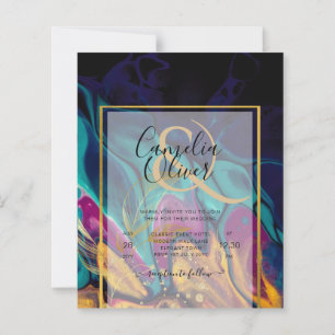 Jewel Tones WEDING INK Plum Lila Aquamarin Navy Go