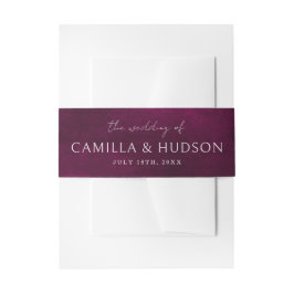 Jewel Wedding Einladung von Braut und Groom Names Einladungsbanderole
