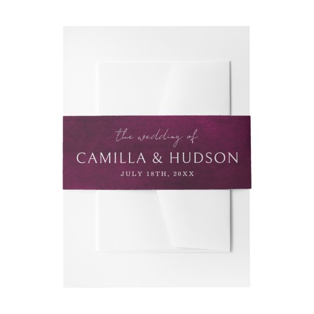 Jewel Wedding Einladung von Braut und Groom Names Einladungsbanderole (Vorderseite Beispiel)