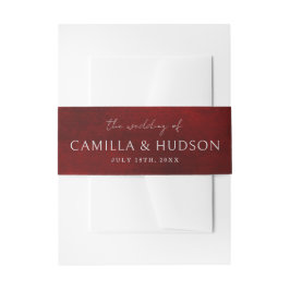 Jewel Wedding Einladung von Braut und Groom Names Einladungsbanderole