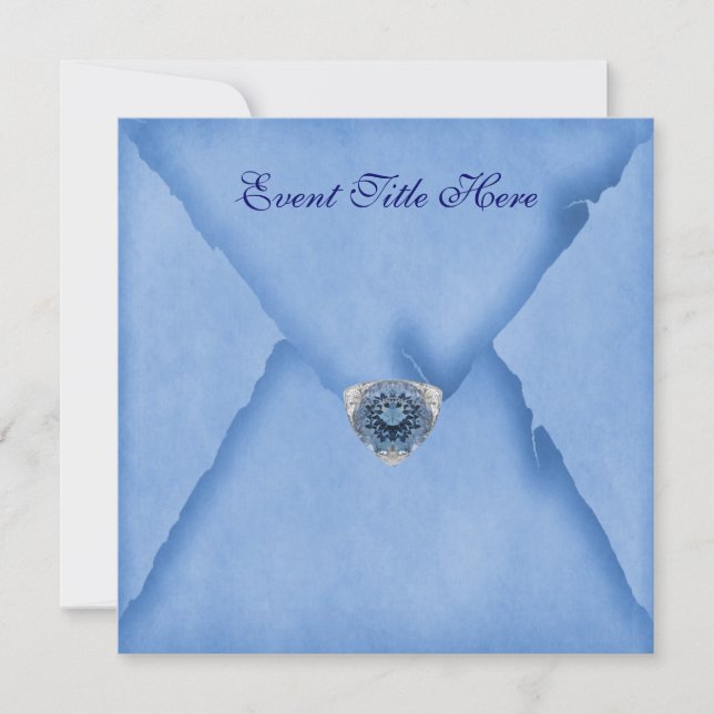 Jeweled Custom Party Einladung (Vorderseite)