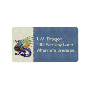 Jeweled Drache Adressaufkleber