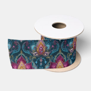 Jeweled Floral Satinband