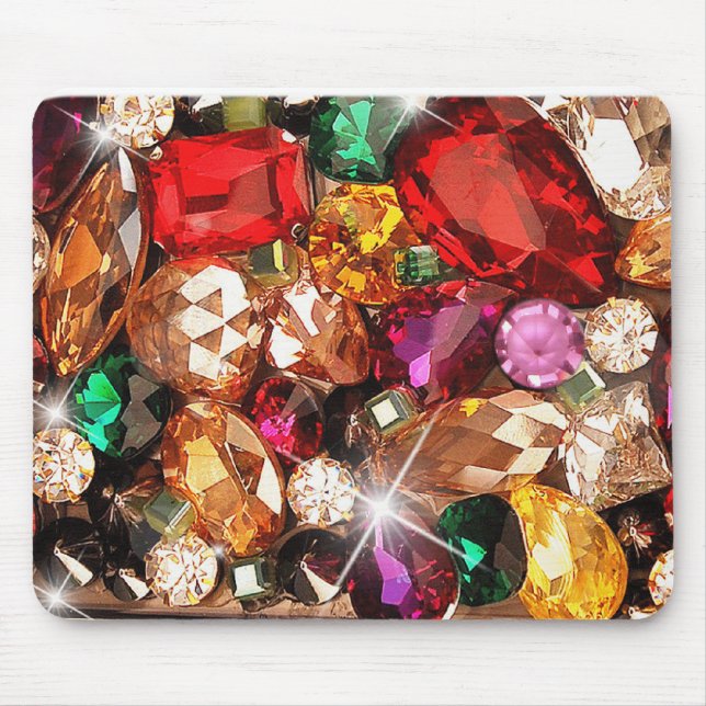 Jeweled Juwel-Schein-Edelstein-Farbe Mousepad (Vorne)