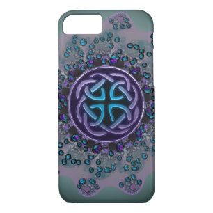 Jeweled keltischer FraktalMandala iPhone 7 Fall Case-Mate iPhone Hülle