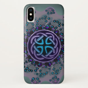 Jeweled keltischer FraktalMandala iPhone X Fall title_seo2