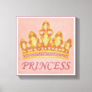Jeweled Prinzessin Crown durch Chariklia Zaris Leinwanddruck