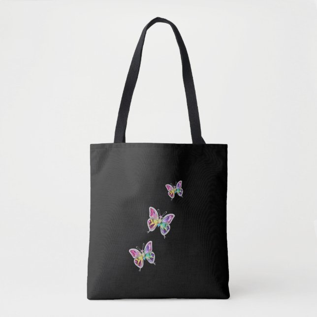 Jeweled Rainbow Kristallbutterfliegen Tasche (Vorderseite)