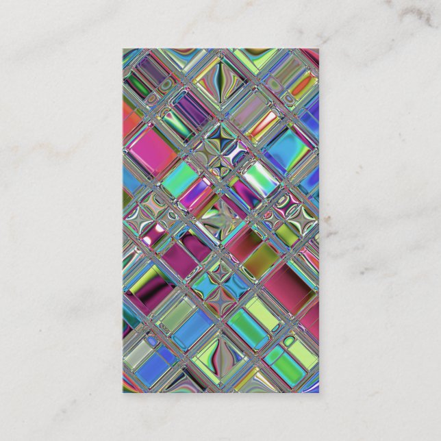 Jewelee glänzende Mosaik-Kunst Visitenkarte (Vorderseite)
