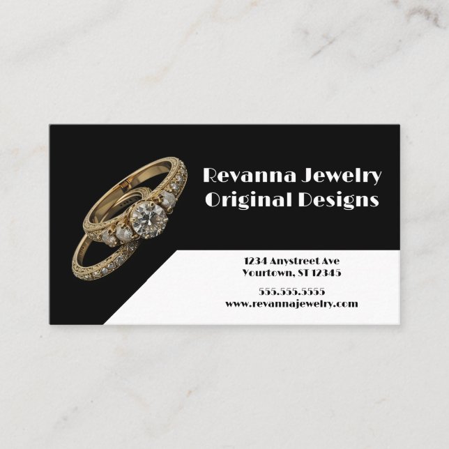 Jeweler Jewelier Sales Wedding Planner Visitenkarte (Vorderseite)