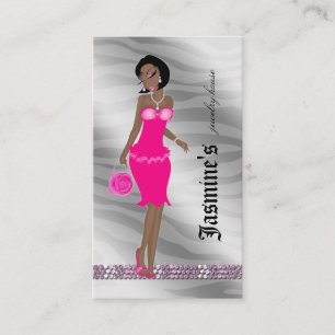 Jewelier Business Card Afrikanischer Amerikaner Ze Visitenkarte