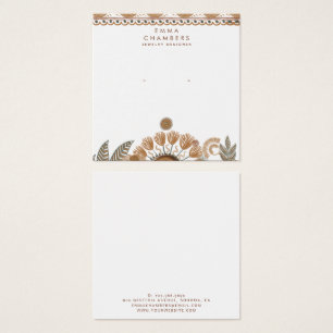 Jewelier Designer Boho Terracotta Earring Display