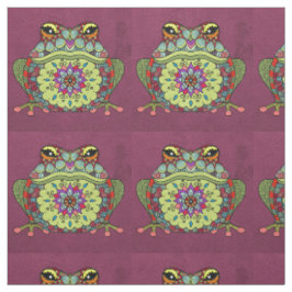 Jewelled Frosch auf Lila Stoff