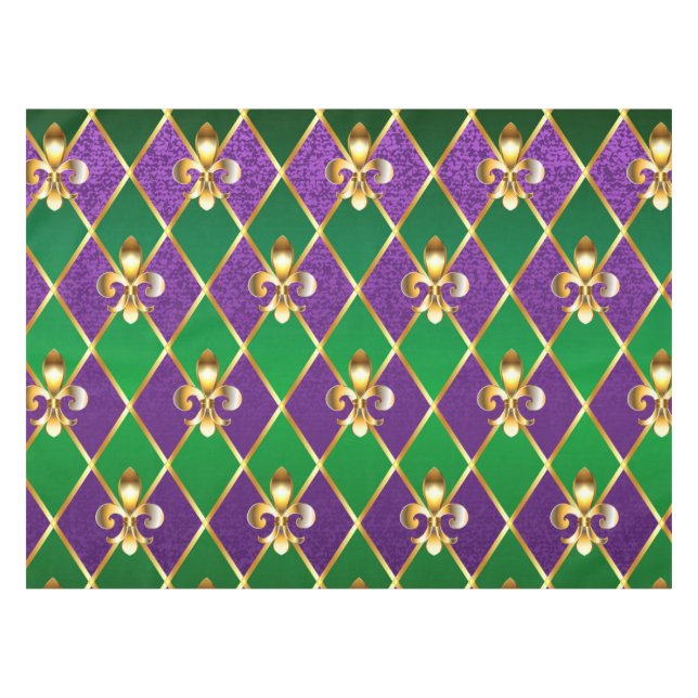 Jewelry Background Mardi Gras Tischdecke (Vorderseite (Horizontal))