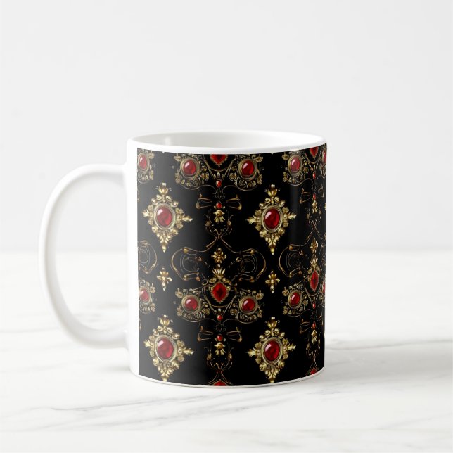 Jewels Elegant Pattern Kaffeetasse (Links)