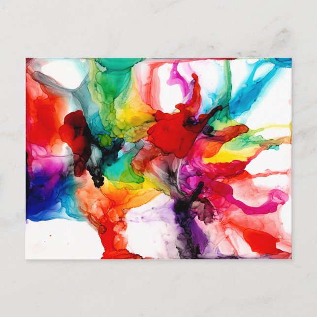 Jeweltone Prism - Aquarell Postkarte (Vorderseite)