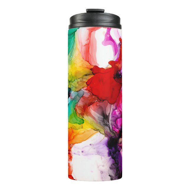 Jeweltone Prism - Wasserfarbe Thermosbecher (Vorderseite)