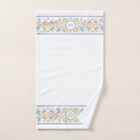Jewish Al Netilat Yadayim Floral Oiseau lavage de