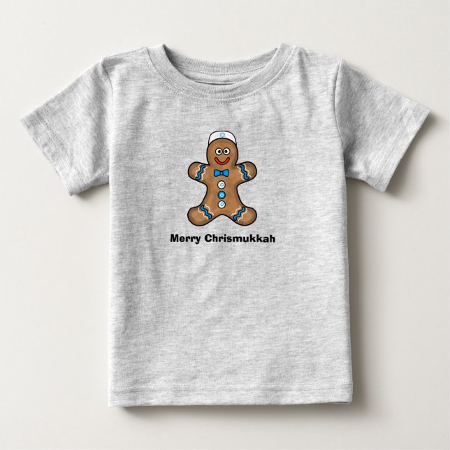 Jewish Christlich Baby Chrismukkah Open T - Shirt (Vorderseite)