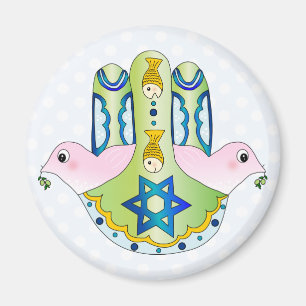 Jewish Hamsa Magnet