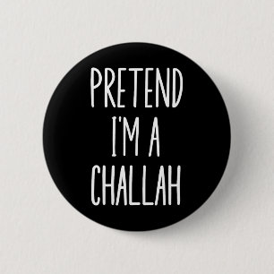 Jewish Hanukkah Challah Easy Halloween-Kostüm Button