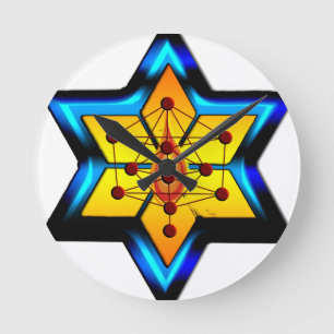 Jewish SPirituality Runde Wanduhr