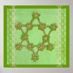 Jewish Star Judaika Fine Art Poster