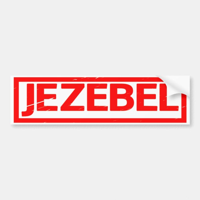Jezebel-Briefmarke Autoaufkleber (Vorne)