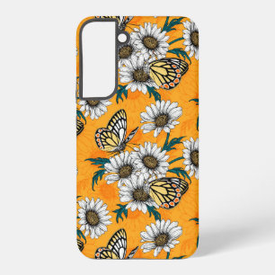 Jezebel-Schmetterlinge und Gänseblümchen Samsung Galaxy Hülle