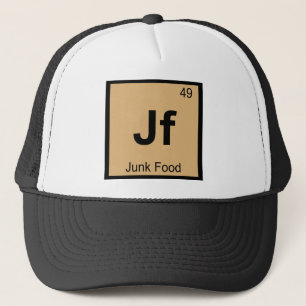 Jf - Chemie-Tabelle-Symbol für Junk Food Truckerkappe