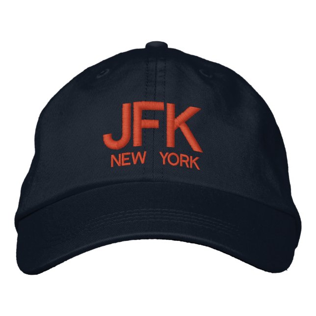 JFK Airport Personalisiert angepasster Hut (Vorderseite)
