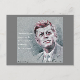 JFK & Angebot Postkarte
