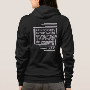 JFK Conformance Quote individuelle Name Hoodie