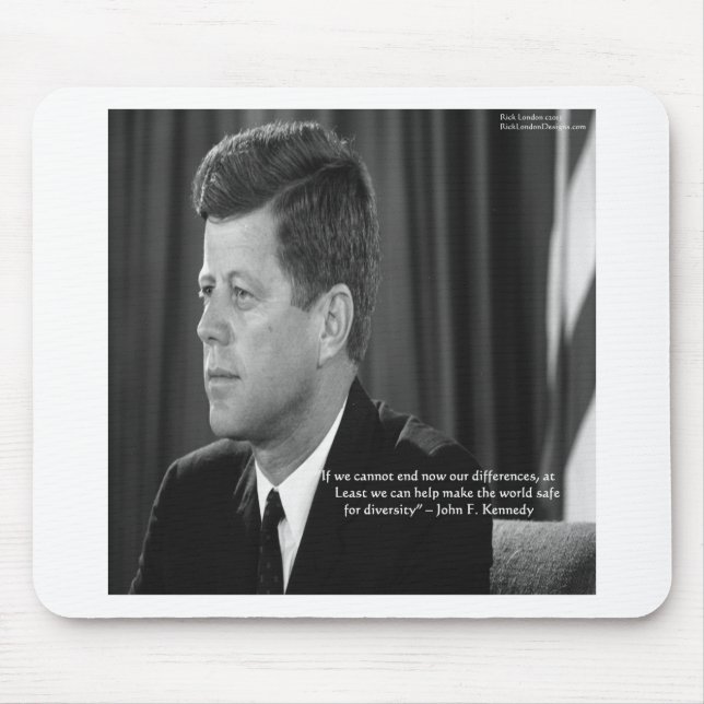 JFK-Differenz/Diversity-Quote Mousepad (Vorne)