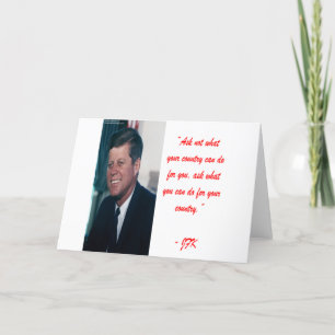 JFK & Frag nicht, was dein Land für dich tun kann Karte
