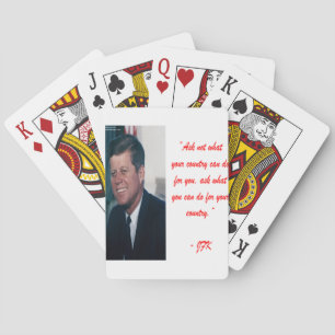 JFK & Frag ohne Kostenvoranschlag Spielkarten