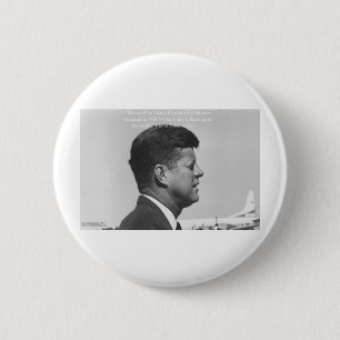 JFK "Friedliche Revolution" Zitat Geschenke Karten Button