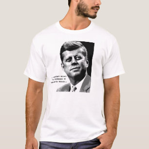JFK Hope Poster (Schwarz/Weiß) Berühmtes JFK Zitat T-Shirt