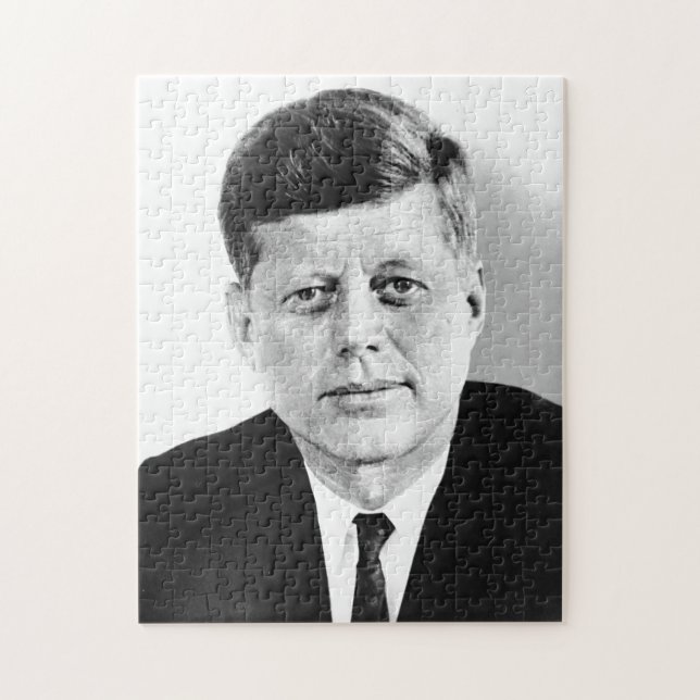 JFK John F. Kennedy Black & White (Vertikal)