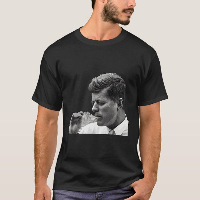 Jfk John F Kennedy Cigar Raucher T-Shirt (Vorderseite)