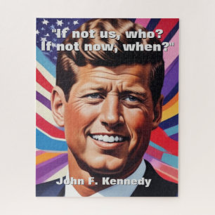 JFK John F. Kennedy Zitat Motivierend Inspiration