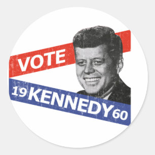 JFK Kennedy Election Runder Aufkleber