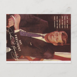 JFK Kennedy Präsident Postkarte