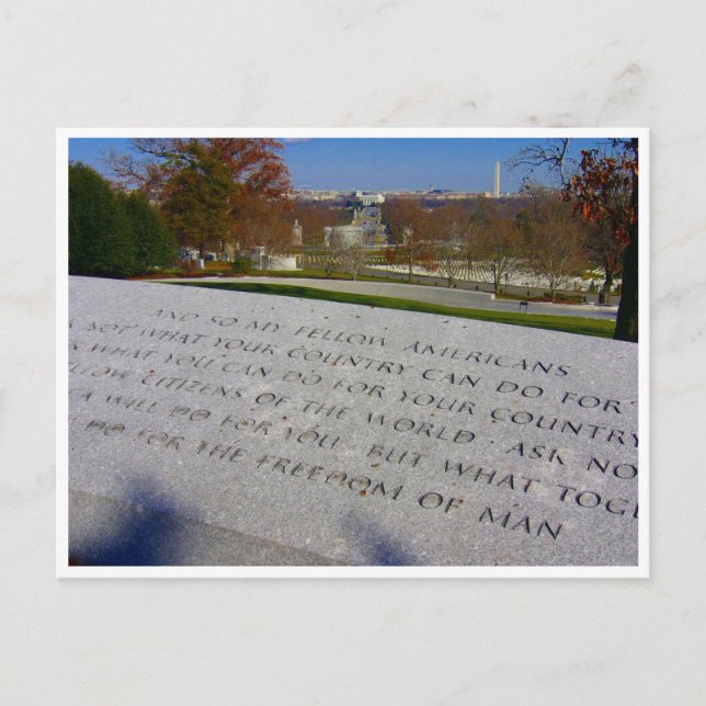 jfk memorial arlington postkarte (Vorderseite)