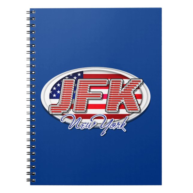 JFK New York Airport Code Notebook Notizblock (Vorderseite)