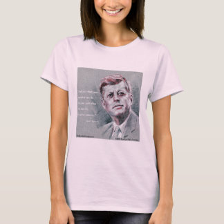 JFK & Quote Womens T-Shirt